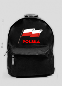 Maly plecak patriotyczny bialo-czerwona flaga Polska
