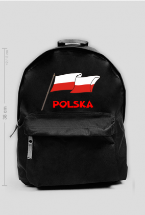Maly plecak patriotyczny bialo-czerwona flaga Polska