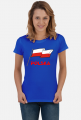 Koszulka damska T-Shirt patriotyczna bialo-czerwona flaga Polska