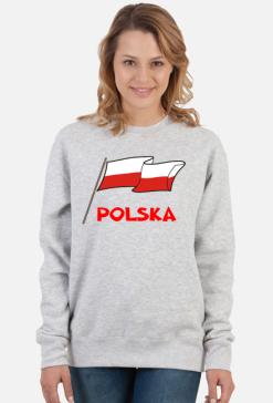 Patriotyczna bluza bialo-czerwona flaga Polska