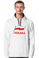 Bluza z kapturem patriotyczna bialo-czerwona flaga Polska