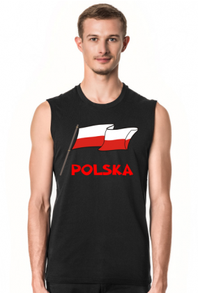 Koszulka bez rekawow patriotyczna bialo-czerwona flaga Polska