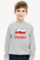 Bluza dziecieca patriotyczna z dlugim rekawem bialo-czerwona flaga Polska
