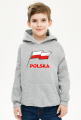 Bluza dziecieca z kapturem patriotyczna bialo-czerwona flaga Polska