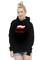 Bluza z kapturem patriotyczna bialo-czerwona flaga Polska