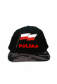 Patriotyczna czapka z daszkiem snapback bialo-czerwona flaga Polska