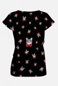 T-SHIRT damski Kitku Fullprint Black