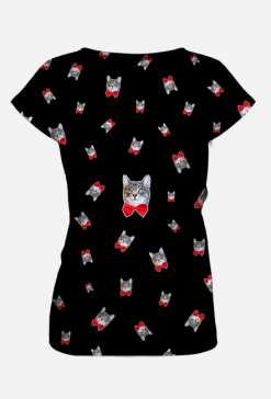 T-SHIRT damski Kitku Fullprint Black