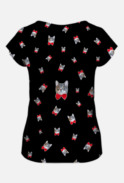 T-SHIRT damski Kitku Fullprint Black