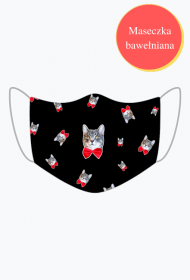 Maseczka Kitku Fullprint Black