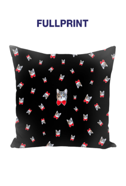 Poduszka Kitku Fullprint Black