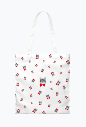 Torba Kitku Fullprint White
