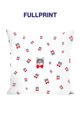 Poduszka Kitku Fullprint White