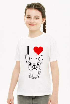 Kocham pieski - koszulka dziewczynka