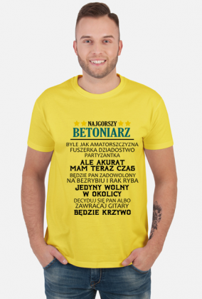 Betoniarz. Prezent dla Betoniarza. Koszulka dla Betoniarza. Praca Betoniarz