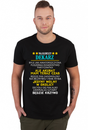 Dekarz. Prezent dla Dekarza. Koszulka dla Dekarza