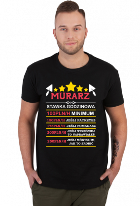 Murarz. Prezent dla Murarza. Koszulka dla Murarza
