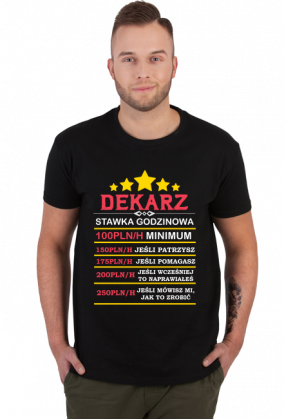 Dekarz. Prezent dla Dekarza. Koszulka dla Dekarza