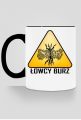 Kubek z logiem Łowców Burz Pawła i Marty Błaszkowskich.