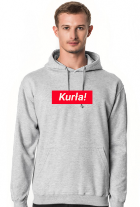 Męska bluza z kapturem KURŁA