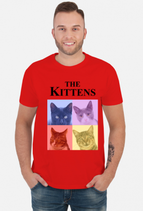Koszulka męska bawełniana THE KITTENS
