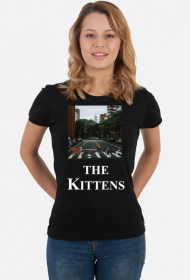 Koszulka damska czarna THE KITTENS