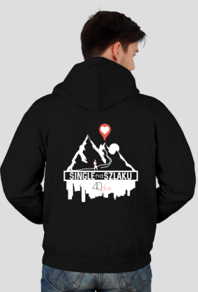 Męska bluza z kapturem/ czarna