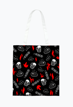 Mistrz Grilla - Torba na zakupy fullprint