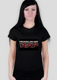 Damska koszulka ,,Promuj młody rap''