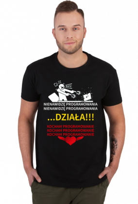 Programista. Prezent dla Programisty. Koszulka dla Programisty. Coder. Java, Python, SQL, PHP, HTML