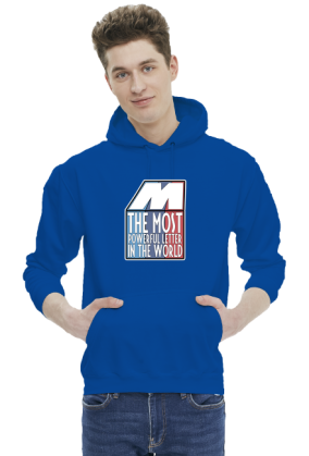 M letter (bluza męska kaptur)