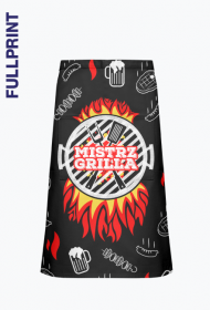 Mistrz Grilla - Zapaska kuchenna fullprint