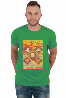 Śmieszna koszulka Piwo - Odżywcza wartość piwa - T-shirt z piwem