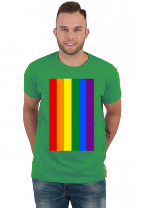 Tęcza LGBT koszulka męska (różne kolory)