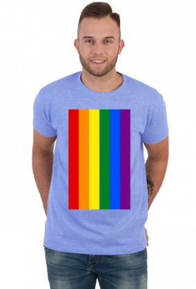 Tęcza LGBT koszulka męska (różne kolory)