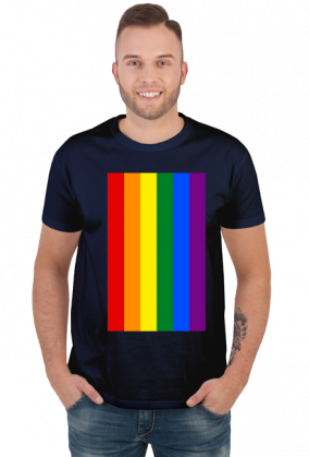 Tęcza LGBT koszulka męska (różne kolory)