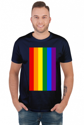 Tęcza LGBT koszulka męska (różne kolory)