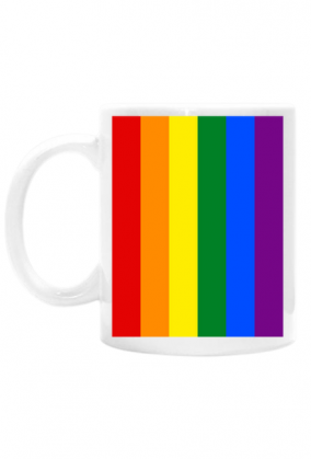 Tęcza LGBT kubek obustronny