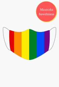 Tęcza LGBT maseczka