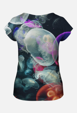 T-shirt damski - meduza