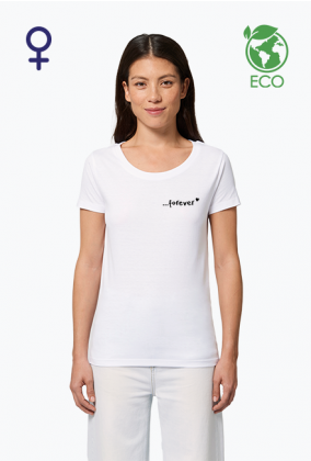 Biała koszulka eco ...forever