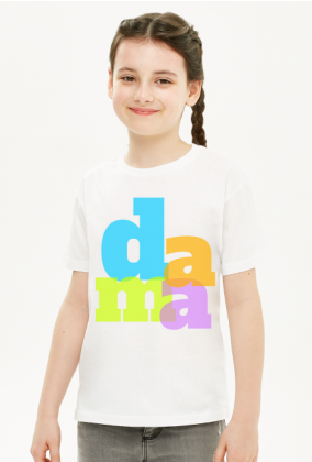 Koszulka dla dziewczynki - Prawdziwa Dama