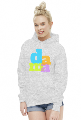 Bluza damska z kapturem - Prawdziwa Dama