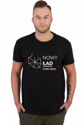 Koszulka męska - NOWY ŁAD STARA BIDA