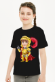 Koszulka kid dziewczynka RPG Rycerz w złotej zbroi