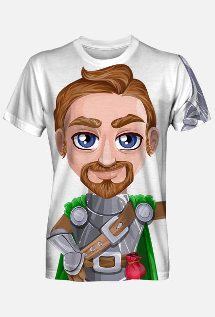 Koszulka męska RPG Halabardzista