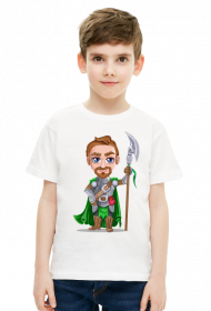 Koszulka kid chłopiec RPG Halabardzista