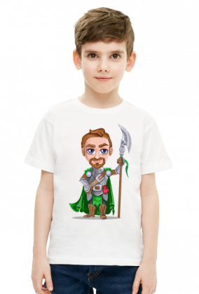 Koszulka kid chłopiec RPG Halabardzista