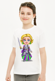 Koszulka kid dziewczynka RPG Heroina z mieczem
