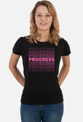 progress damska black_pink